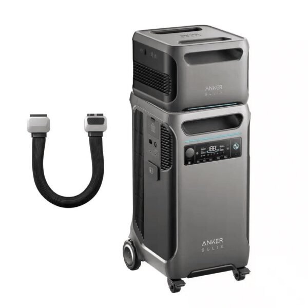 Anker 6000W Output/9000W Peak SOLIX F3800 Push Button Start All-in-one Power Station w/ 1-Expandable Battery for Home, RVs