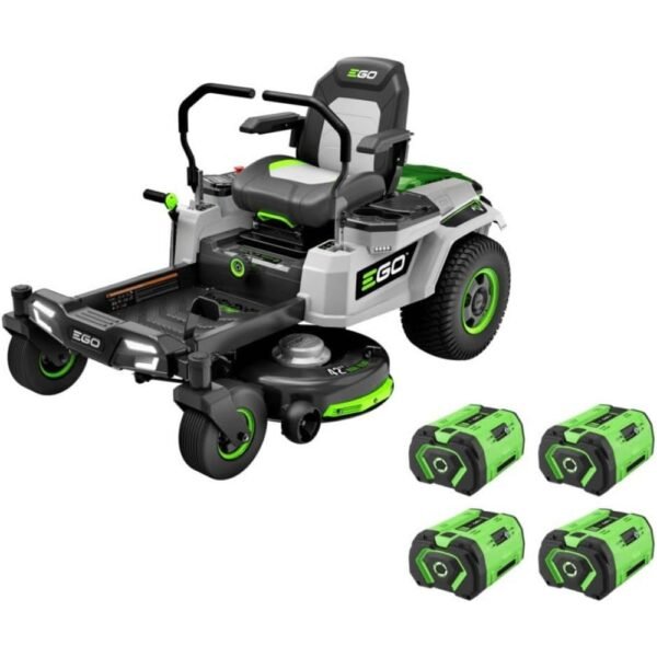EGO Power+ZT4204L 42-Inch 56-Volt Lithium-ion Cordless Z6 Zero Turn Riding Mower with (4) 10.0Ah Batteries and Charger Included
