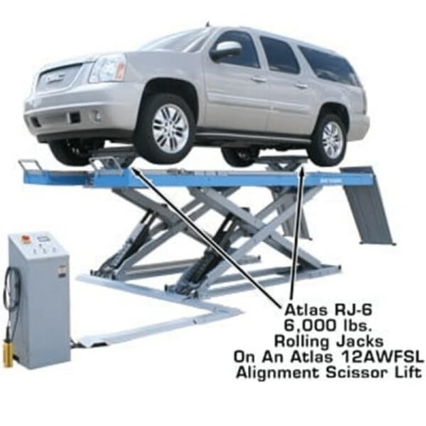 Atlas 6000 LB Air/Hydraulic Rolling Jack Bridge