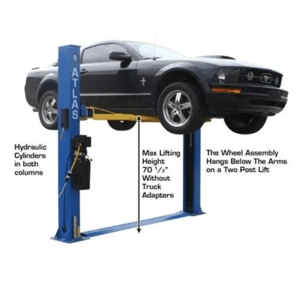 Atlas 8000 Lb- Capacity Baseplate 2-Post Lift