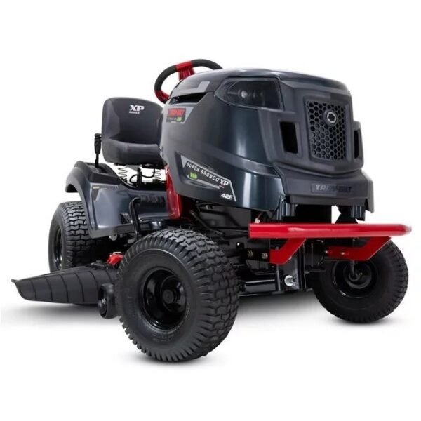 Troy-Bilt Bronco 42E XP 42 in. 56-Volt MAX 60 Ah Battery Lithium-Ion Electric Drive Cordless Riding Lawn Tractor